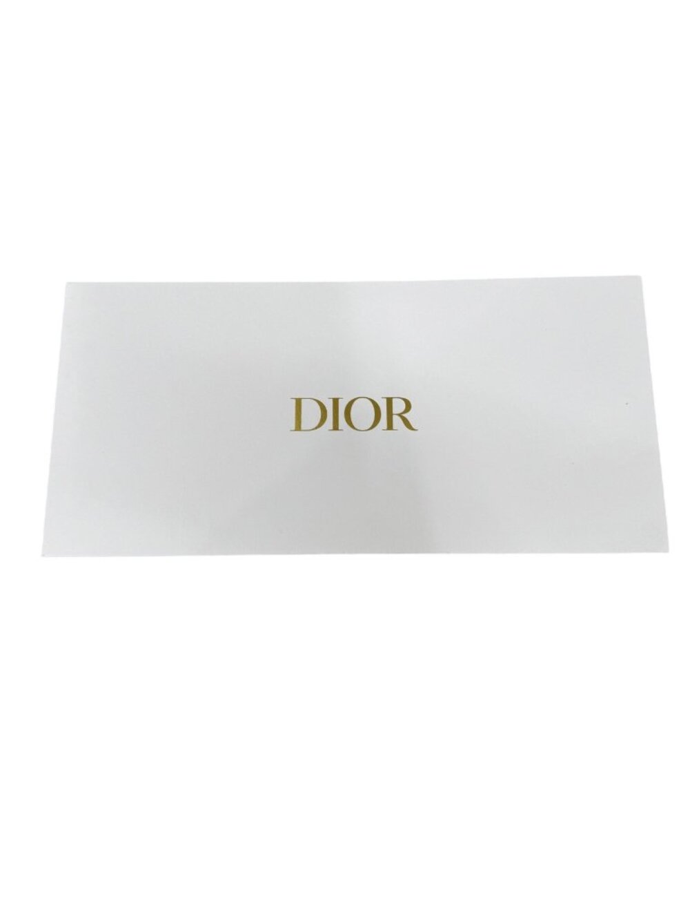 Christian Dior White Envelope With Gold Logo Gift Authentic Replacement Storage